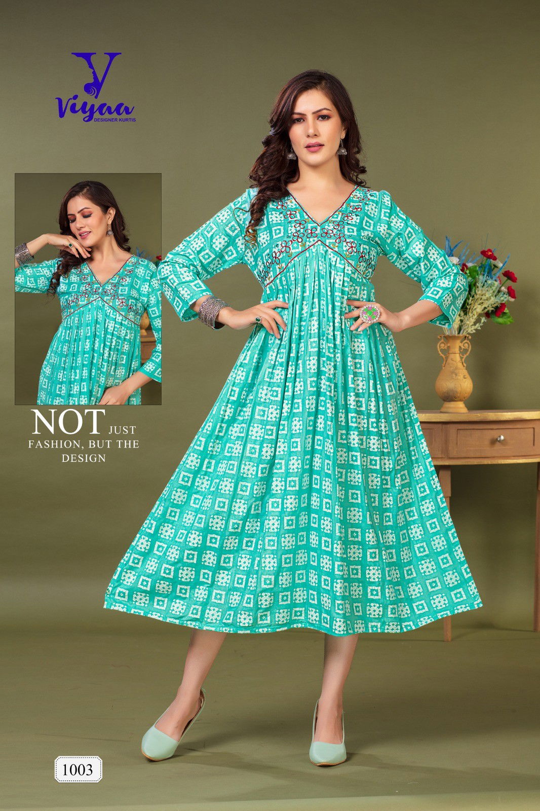 Viyaa Bul Bul Rayon Alia Cut Designer Kurtis Catalog
